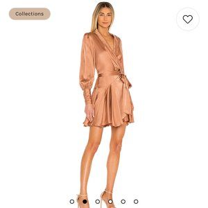 Zimmermann Silk Wrap Mini Dress